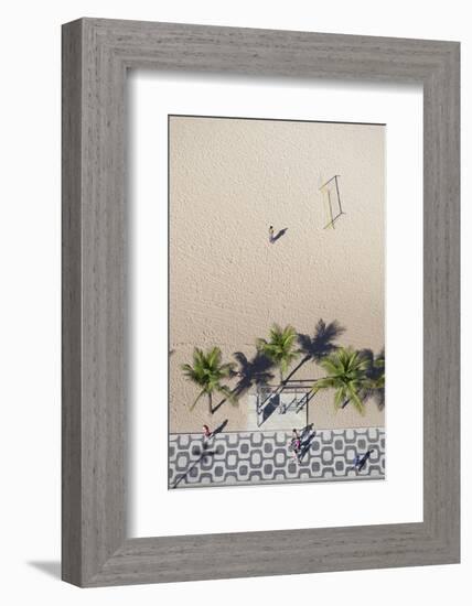 Aerial View of Ipanema Beach, Rio De Janeiro, Brazil-Ian Trower-Framed Photographic Print