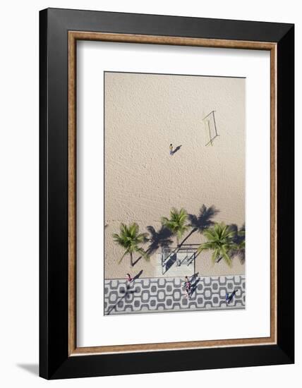 Aerial View of Ipanema Beach, Rio De Janeiro, Brazil-Ian Trower-Framed Photographic Print