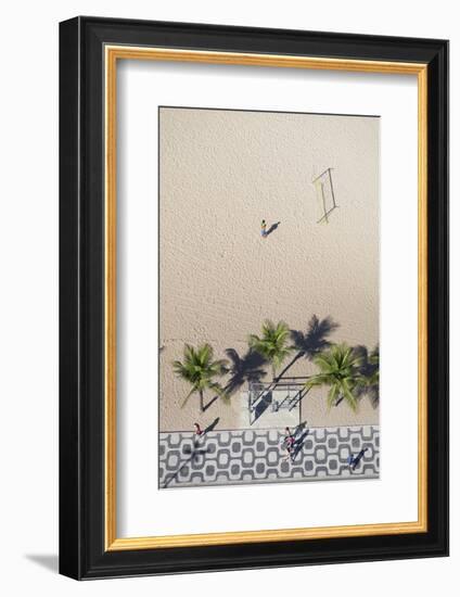 Aerial View of Ipanema Beach, Rio De Janeiro, Brazil-Ian Trower-Framed Photographic Print