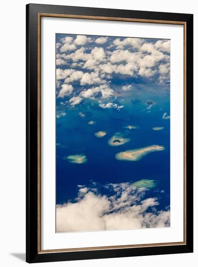 Aerial View of Islands in the Ocean, Indonesia-Keren Su-Framed Photographic Print