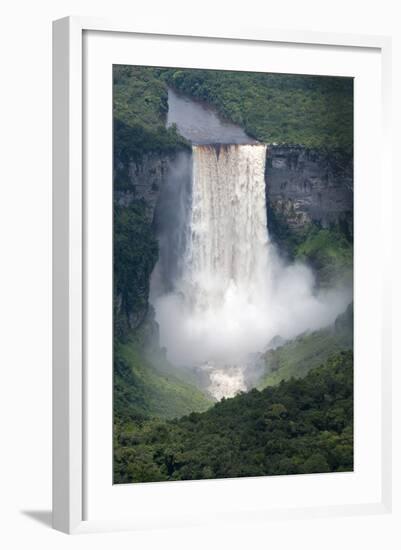 Aerial View of Kaieteur Falls in Full Spate, Guyana, South America-Mick Baines & Maren Reichelt-Framed Photographic Print