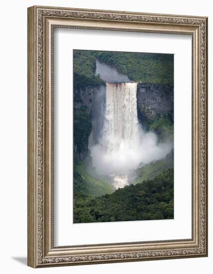 Aerial View of Kaieteur Falls in Full Spate, Guyana, South America-Mick Baines & Maren Reichelt-Framed Photographic Print
