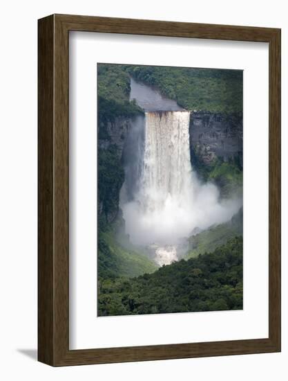 Aerial View of Kaieteur Falls in Full Spate, Guyana, South America-Mick Baines & Maren Reichelt-Framed Photographic Print