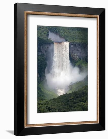 Aerial View of Kaieteur Falls in Full Spate, Guyana, South America-Mick Baines & Maren Reichelt-Framed Photographic Print