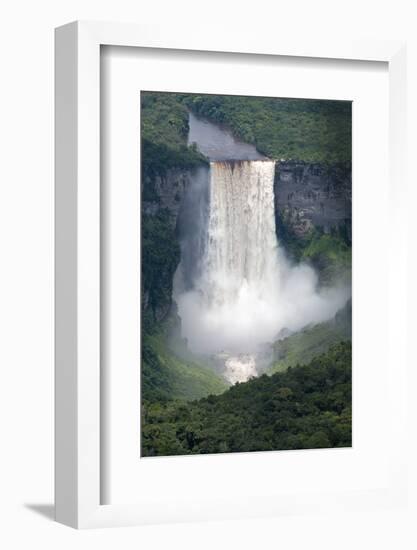 Aerial View of Kaieteur Falls in Full Spate, Guyana, South America-Mick Baines & Maren Reichelt-Framed Photographic Print