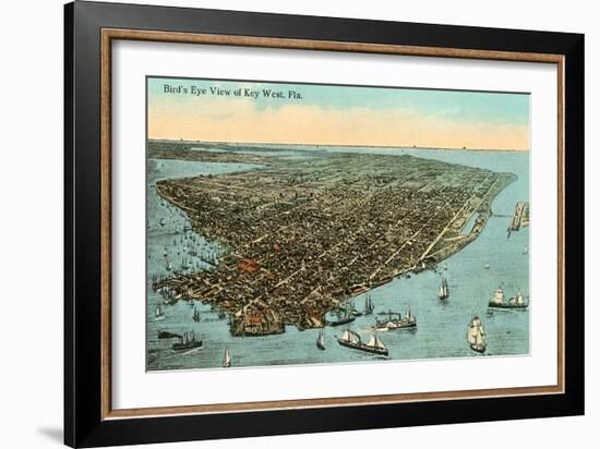 Aerial View of Key West, Florida-null-Framed Art Print