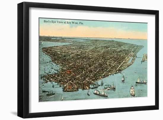 Aerial View of Key West, Florida-null-Framed Art Print