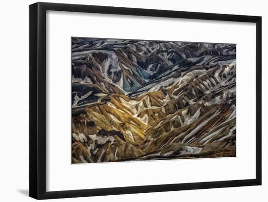 Aerial View of Landmannalaugar, Central Highlands, Iceland-Arctic-Images-Framed Photographic Print