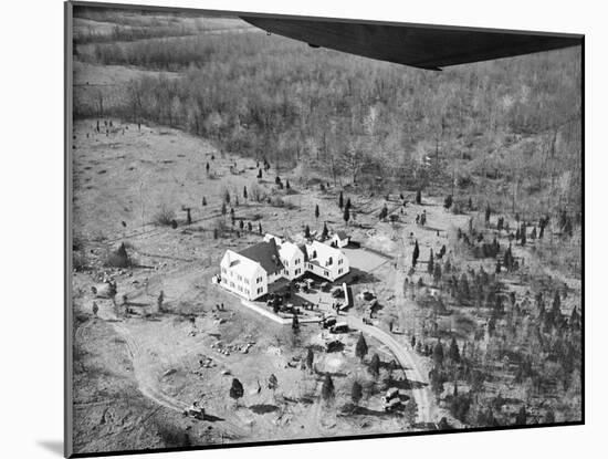Aerial View of Lindbergh Home-Bettmann-Mounted Photographic Print