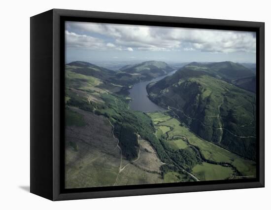 Aerial View of Loch Eck Looking South, Strathclyde, Scotland, United Kingdom-Adam Woolfitt-Framed Premier Image Canvas