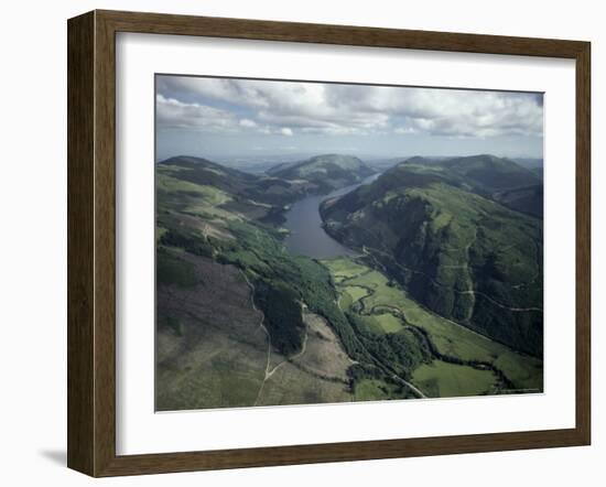 Aerial View of Loch Eck Looking South, Strathclyde, Scotland, United Kingdom-Adam Woolfitt-Framed Photographic Print