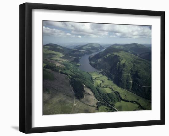 Aerial View of Loch Eck Looking South, Strathclyde, Scotland, United Kingdom-Adam Woolfitt-Framed Photographic Print