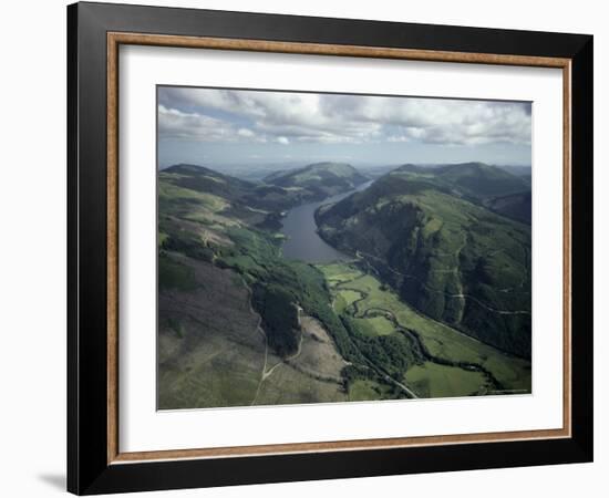 Aerial View of Loch Eck Looking South, Strathclyde, Scotland, United Kingdom-Adam Woolfitt-Framed Photographic Print