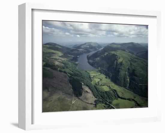 Aerial View of Loch Eck Looking South, Strathclyde, Scotland, United Kingdom-Adam Woolfitt-Framed Photographic Print