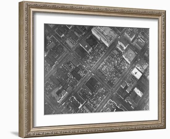 Aerial View of Los Angeles Showing All Available Space Used for Parking-Loomis Dean-Framed Photographic Print