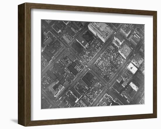 Aerial View of Los Angeles Showing All Available Space Used for Parking-Loomis Dean-Framed Photographic Print