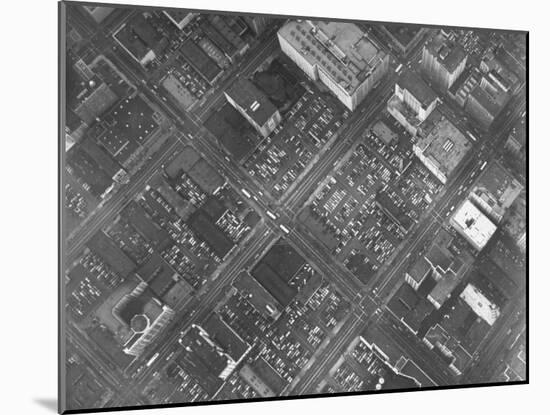 Aerial View of Los Angeles Showing All Available Space Used for Parking-Loomis Dean-Mounted Photographic Print