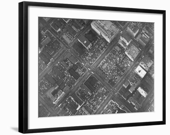 Aerial View of Los Angeles Showing All Available Space Used for Parking-Loomis Dean-Framed Photographic Print