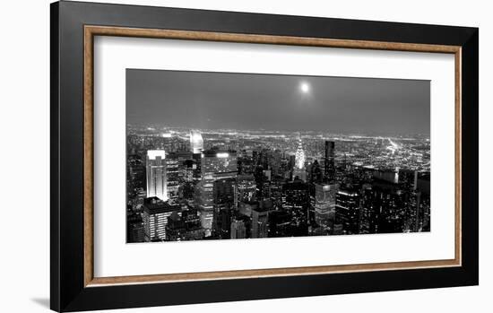 Aerial view of Manhattan, NYC-Michel Setboun-Framed Art Print