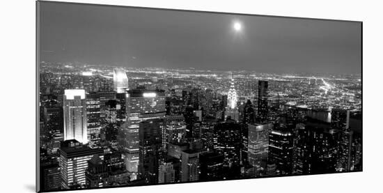 Aerial view of Manhattan, NYC-Michel Setboun-Mounted Art Print