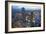 Aerial View of Melbourne at Dusk-John Gollings-Framed Photographic Print