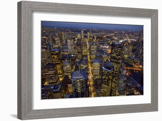 Aerial View of Melbourne-John Gollings-Framed Photographic Print