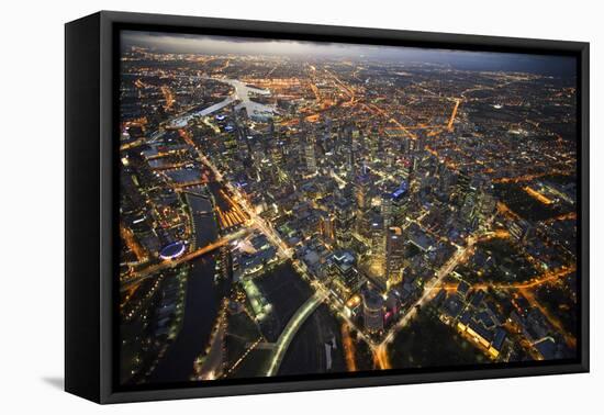 Aerial View of Melbourne-John Gollings-Framed Premier Image Canvas