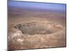 Aerial View of Meteor Crater, Arizona-David Parker-Mounted Photographic Print