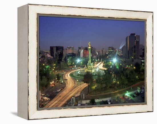 Aerial View of Mexico City at Night, Mexico-Peter Adams-Framed Premier Image Canvas