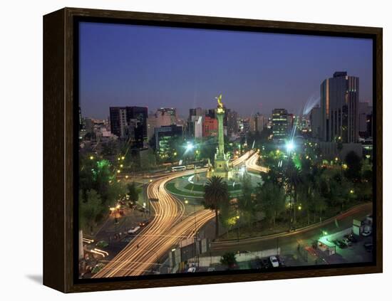 Aerial View of Mexico City at Night, Mexico-Peter Adams-Framed Premier Image Canvas
