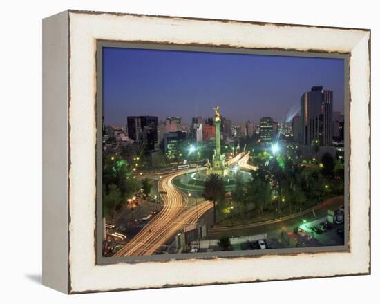 Aerial View of Mexico City at Night, Mexico-Peter Adams-Framed Premier Image Canvas