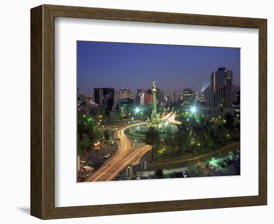 Aerial View of Mexico City at Night, Mexico-Peter Adams-Framed Photographic Print