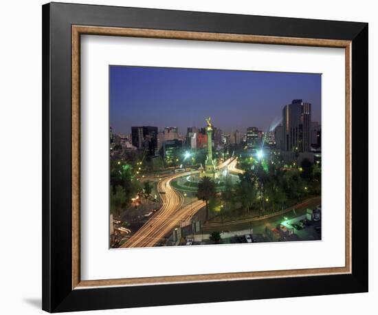 Aerial View of Mexico City at Night, Mexico-Peter Adams-Framed Photographic Print