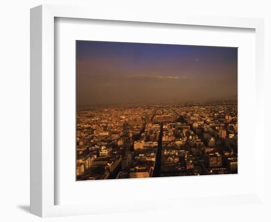 Aerial View of Mexico City, Mexico-Walter Bibikow-Framed Photographic Print