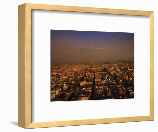 Aerial View of Mexico City, Mexico-Walter Bibikow-Framed Photographic Print