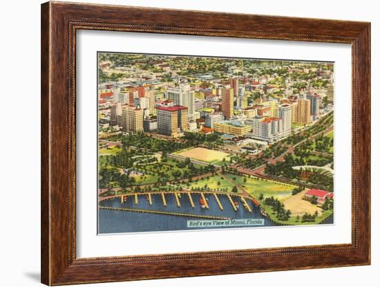 Aerial View of Miami, Florida-null-Framed Art Print