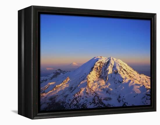 Aerial View of Mount Rainier-Bill Ross-Framed Premier Image Canvas