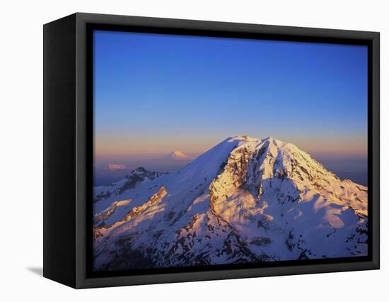 Aerial View of Mount Rainier-Bill Ross-Framed Premier Image Canvas