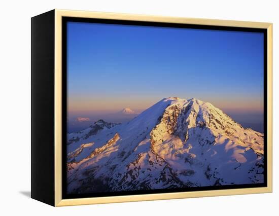 Aerial View of Mount Rainier-Bill Ross-Framed Premier Image Canvas