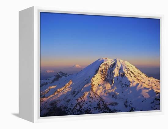 Aerial View of Mount Rainier-Bill Ross-Framed Premier Image Canvas