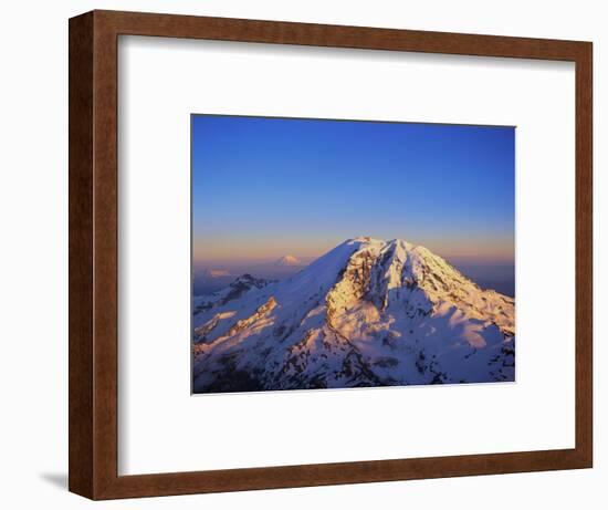 Aerial View of Mount Rainier-Bill Ross-Framed Premium Photographic Print