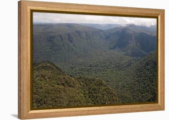 Aerial View of Mountainous Rainforest in Guyana, South America-Mick Baines & Maren Reichelt-Framed Premier Image Canvas