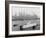 Aerial View of MS Stockholm Entering Harbor After Crash with SS Andrea Doria Against Skyline-Howard Sochurek-Framed Photographic Print