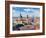 Aerial View of Munich over Theatine Church of St. Cajetan (Theatinerkirche St. Kajetan) and Odeonpl-f9photos-Framed Photographic Print