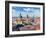 Aerial View of Munich over Theatine Church of St. Cajetan (Theatinerkirche St. Kajetan) and Odeonpl-f9photos-Framed Photographic Print