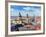 Aerial View of Munich over Theatine Church of St. Cajetan (Theatinerkirche St. Kajetan) and Odeonpl-f9photos-Framed Photographic Print