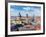 Aerial View of Munich over Theatine Church of St. Cajetan (Theatinerkirche St. Kajetan) and Odeonpl-f9photos-Framed Photographic Print