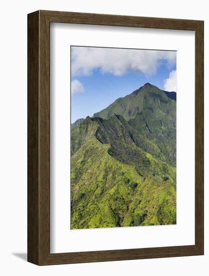 Aerial View of Na Pali Coast, Kauai, Hawaii-Paul Souders-Framed Photographic Print