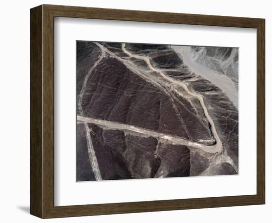 Aerial View of Nazca Lines (Photography, 1983)-Prehistoric Prehistoric-Framed Giclee Print