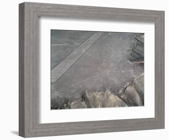 Aerial View of Nazca Lines (Photography, 1983)-Prehistoric Prehistoric-Framed Giclee Print